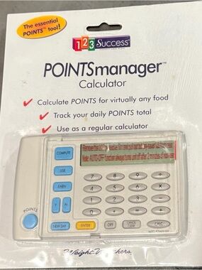 Weight Watchers POINTSmanager Packaging - White with Yellow Accents
